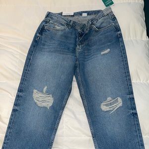 H&M Distressed Mom Jeans